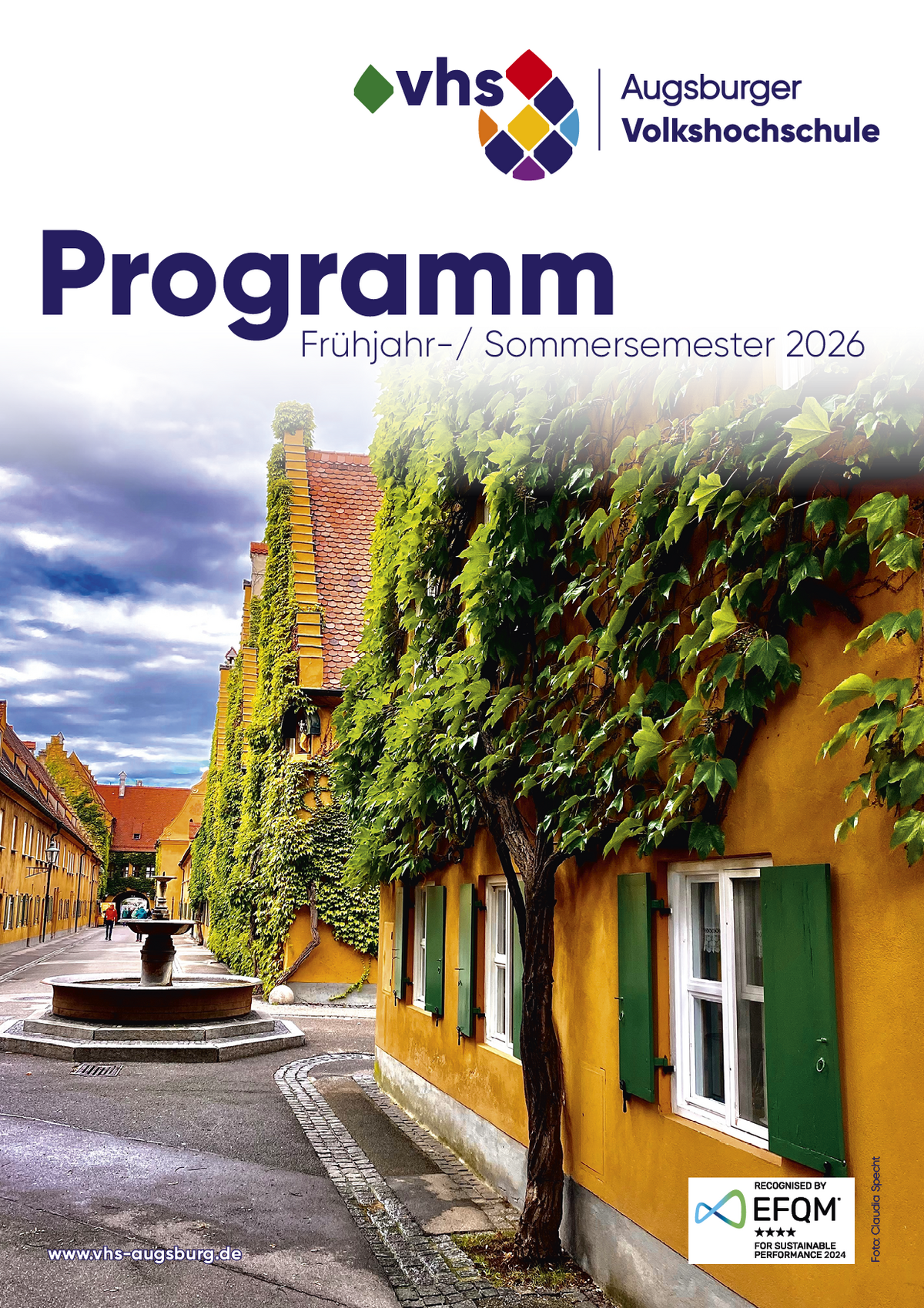 Titelblatt des neuen Programmheftes für Frühjahr/Sommer 2026